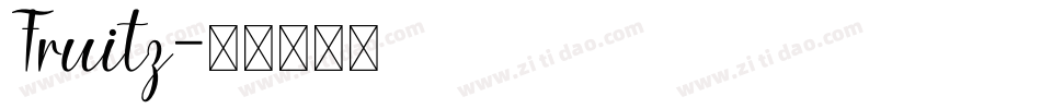 Fruitz字体转换