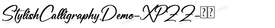 StylishCalligraphyDemo-XPZZ字体转换