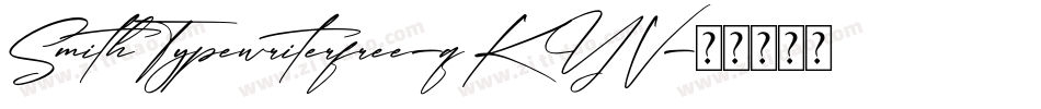 SmithTypewriterfree-qKYV字体转换