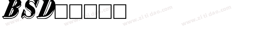 BankScrD字体转换