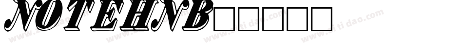 NOTEHNB字体转换
