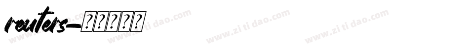 reuters字体转换