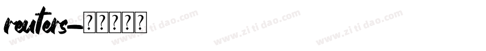 reuters字体转换
