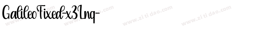 GalileoFixed-x3Lnq字体转换