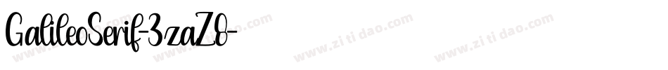 GalileoSerif-3zaZ8字体转换
