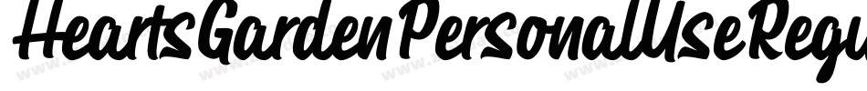 HeartsGardenPersonalUseRegular-Lgp4字体转换