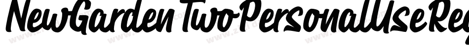 NewGardenTwoPersonalUseRegular-XpKK字体转换