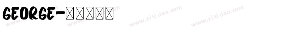 George字体转换