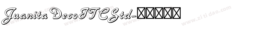 JuanitaDecoITCStd字体转换