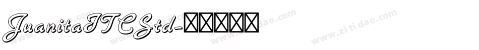 JuanitaITCStd字体转换