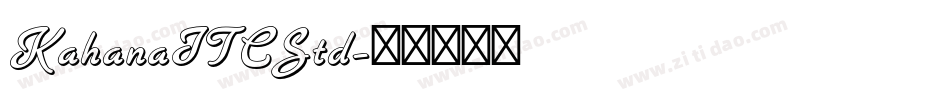 KahanaITCStd字体转换