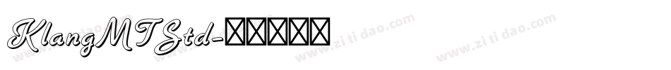 KlangMTStd字体转换