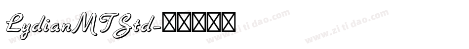 LydianMTStd字体转换