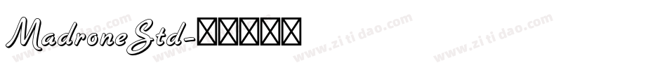 MadroneStd字体转换