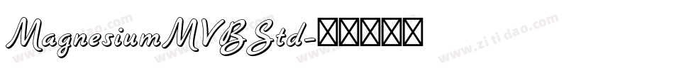 MagnesiumMVBStd字体转换