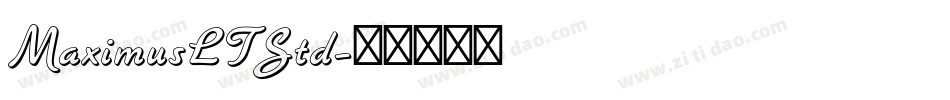 MaximusLTStd字体转换