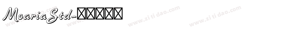MoariaStd字体转换