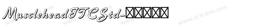 MuscleheadITCStd字体转换