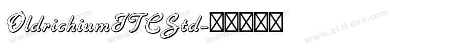 OldrichiumITCStd字体转换