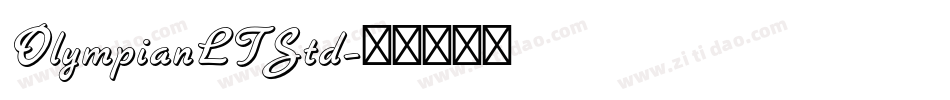 OlympianLTStd字体转换
