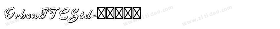 OrbonITCStd字体转换