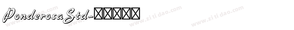 PonderosaStd字体转换