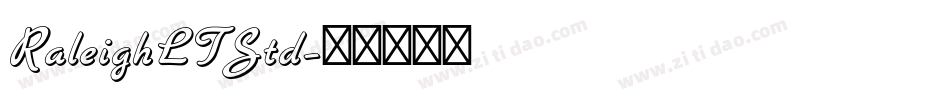 RaleighLTStd字体转换