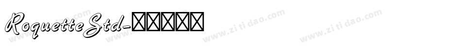 RoquetteStd字体转换