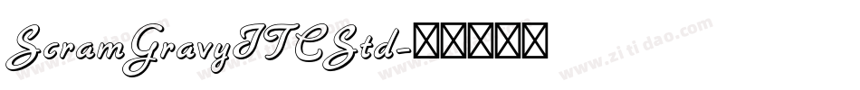 ScramGravyITCStd字体转换