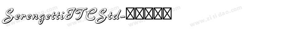 SerengettiITCStd字体转换