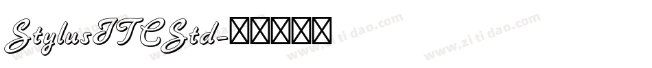 StylusITCStd字体转换