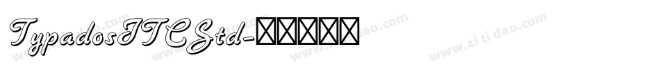 TypadosITCStd字体转换