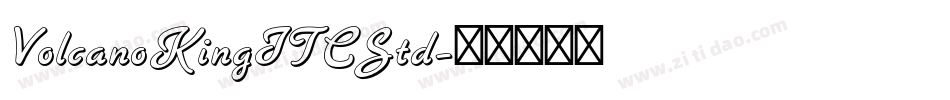 VolcanoKingITCStd字体转换