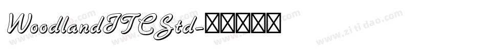 WoodlandITCStd字体转换