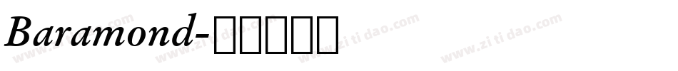 Baramond字体转换