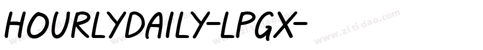 HourlyDaily-lPGX字体转换