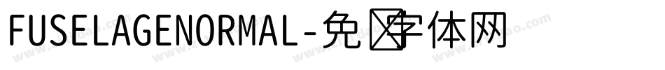 FUSELAGENORMAL字体转换