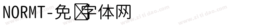 NORMT字体转换