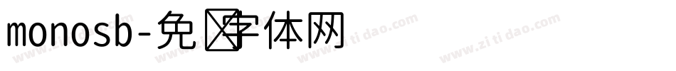 monosb字体转换