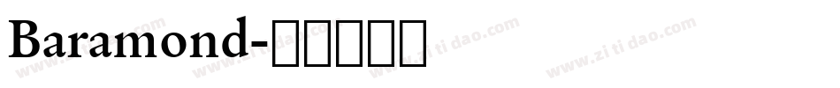 Baramond字体转换