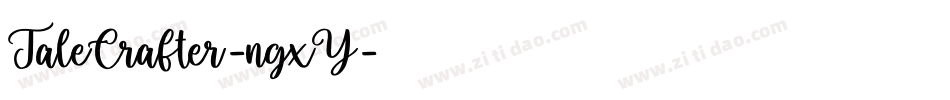 TaleCrafter-ngxY字体转换