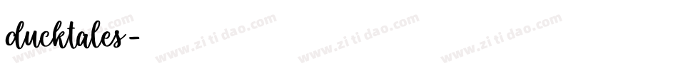 ducktales字体转换