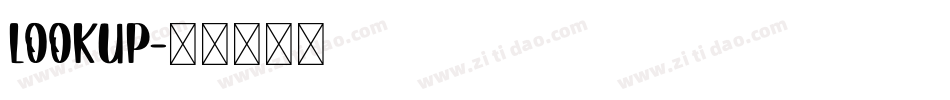 lookup字体转换