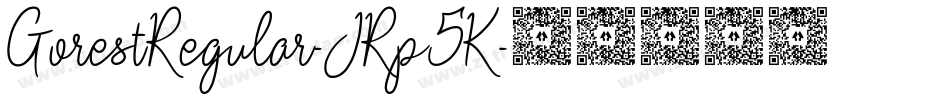 GorestRegular-JRp5K字体转换