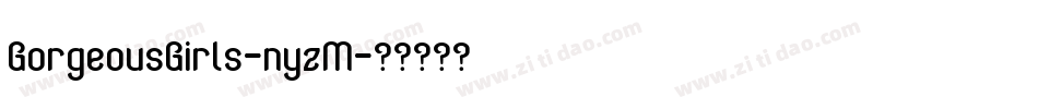 GorgeousGirls-nyzM字体转换