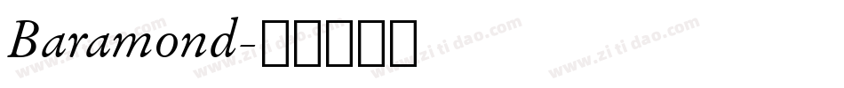 Baramond字体转换