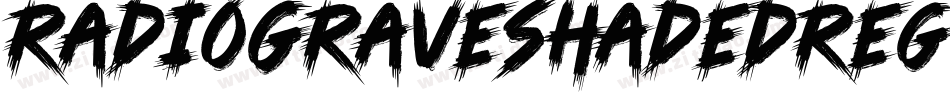 RadioGraveShadedRegular-KjZA字体转换