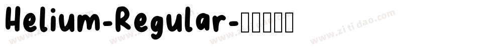 Helium-Regular字体转换