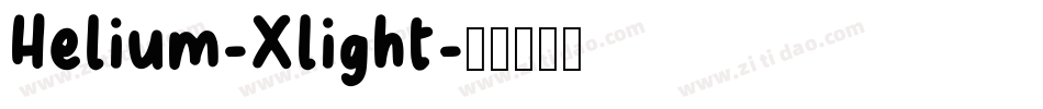 Helium-Xlight字体转换