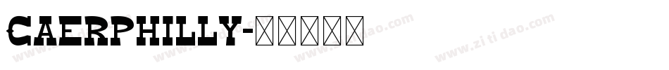 Caerphilly字体转换